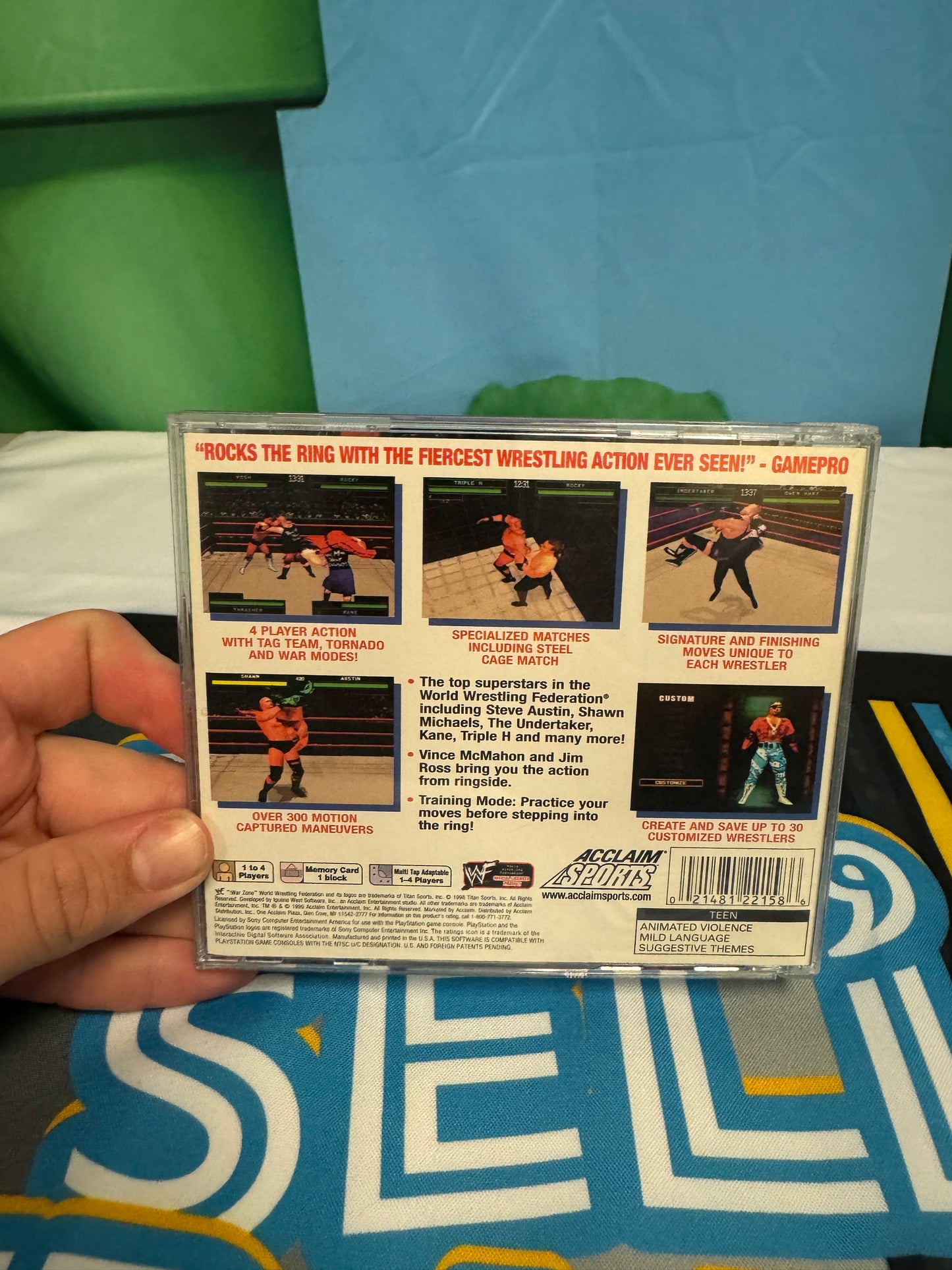 WWF War Zone CIB PS1 Game!